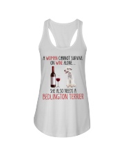 She Also Needs - Bedlington Terrier Ladies Flowy Tank tile