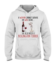 She Also Needs - Bedlington Terrier Hooded Sweatshirt tile