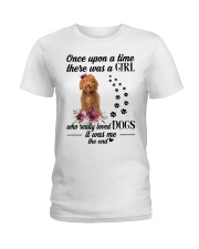 Really Loved - RED Labradoodle Ladies T-Shirt tile