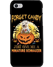 Forget Candy - Miniature Schnauzer 2 Phone Case tile
