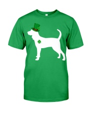 Lucky Shamrock - Redbone Coonhound Classic T-Shirt front