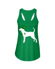 Lucky Shamrock - Redbone Coonhound Ladies Flowy Tank tile