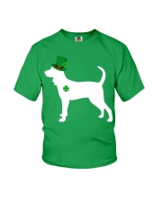 Lucky Shamrock - Redbone Coonhound Youth T-Shirt tile