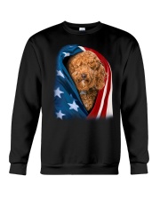 American flag - Labradoodle Crewneck Sweatshirt tile