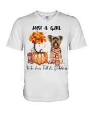 Fall And - Yorkshire V-Neck T-Shirt tile
