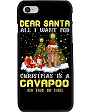 Dear Santa - RED Cavapoo Phone Case tile