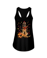 Autumn Leaves Scraf - German Shepherd Ladies Flowy Tank tile