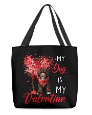 My Valentine - CHOCOLATE Goldendoodle All-Over Tote tile
