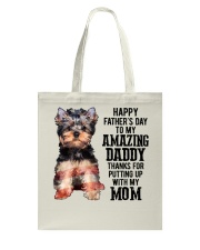 Father Day - Yorkshire Terrier Tote Bag tile