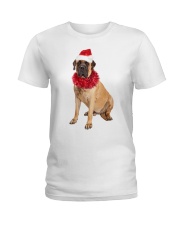 Christmas Cheer - English Mastiff 1 Ladies T-Shirt tile