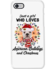 Christmas Girl - American Bulldog 2 Phone Case tile