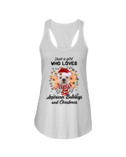 Christmas Girl - American Bulldog 2 Ladies Flowy Tank tile