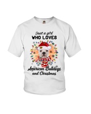 Christmas Girl - American Bulldog 2 Youth T-Shirt tile
