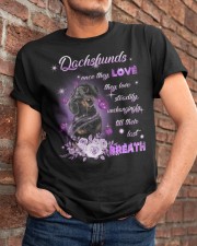 Last Breath - BLACK Dachshund Classic T-Shirt apparel-classic-tshirt-lifestyle-26