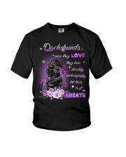 Last Breath - BLACK Dachshund Youth T-Shirt tile