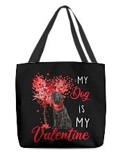 My Valentine - Flat-coated Retriever All-Over Tote tile