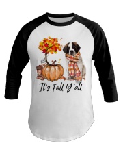It is Fall - Saint Bernard Baseball Tee tile