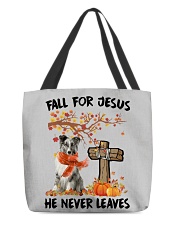 Autumn Cross - Shetland Sheepdog 1 All-Over Tote tile