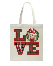 Christmas Love - CREAM Toy Poodle Tote Bag tile