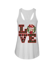 Christmas Love - CREAM Toy Poodle Ladies Flowy Tank tile