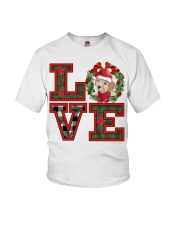 Christmas Love - CREAM Toy Poodle Youth T-Shirt tile