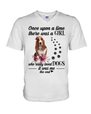 Really Loved - Basset Hound V-Neck T-Shirt tile