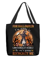 Recognize - BLACK American Staffordshire Terrier All-Over Tote tile