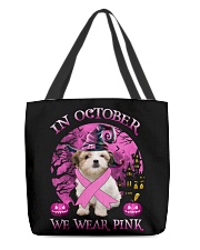 Pink Moon - Teddy Bear Dog All-Over Tote tile