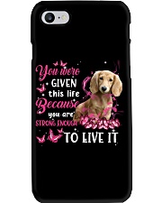 This Life - CREAM LONG HAIRED Dachshund Phone Case tile