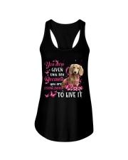This Life - CREAM LONG HAIRED Dachshund Ladies Flowy Tank tile