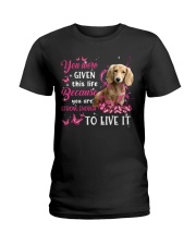 This Life - CREAM LONG HAIRED Dachshund Ladies T-Shirt tile
