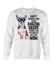Daddy - BLACK Chihuahua Crewneck Sweatshirt tile