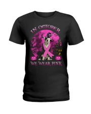 Pink Moon - American Bulldog Ladies T-Shirt tile