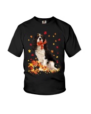 Autumn Cavalier King Charles Spaniel 5 Youth T-Shirt tile