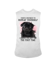 Repeat - BLACK Pug 1 Sleeveless Tee tile