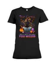 Karma - BLACK Cane Corso Premium Fit Ladies Tee tile