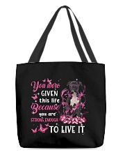 This Life - BLACK American Staffordshire Terrier All-Over Tote tile