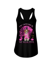 Pink Moon - beagle Ladies Flowy Tank tile