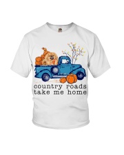 Blue Car - TAN Pekingese Youth T-Shirt tile