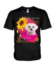 My Only Sunshine Maltese V-Neck T-Shirt tile