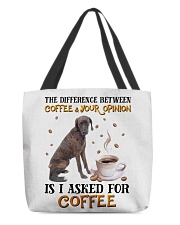 The Difference - Plott Hound All-Over Tote tile