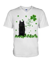 Clover Kite - Schipperke V-Neck T-Shirt tile