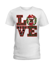 Christmas Love - Rat Terrier 2 Ladies T-Shirt tile
