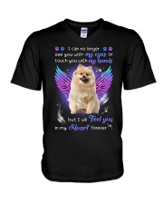 Feel You - CREAM Keeshond V-Neck T-Shirt tile