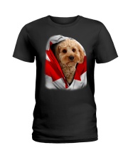 Canada Flag - Cockapoo 1 Ladies T-Shirt tile