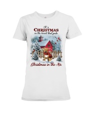 Christmas Air - Pitbull Boxer Mix Premium Fit Ladies Tee tile