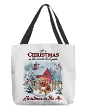 Christmas Air - Pitbull Boxer Mix All-Over Tote tile