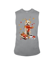 Autumn Leaves Goldendoodle Sleeveless Tee tile
