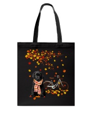 Autumn Tree - Labrador Black Tote Bag tile