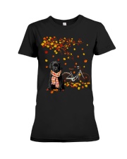 Autumn Tree - Labrador Black Premium Fit Ladies Tee tile